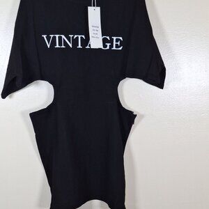 NWT La Ros Black side cutout dress size medium party club festival size medium